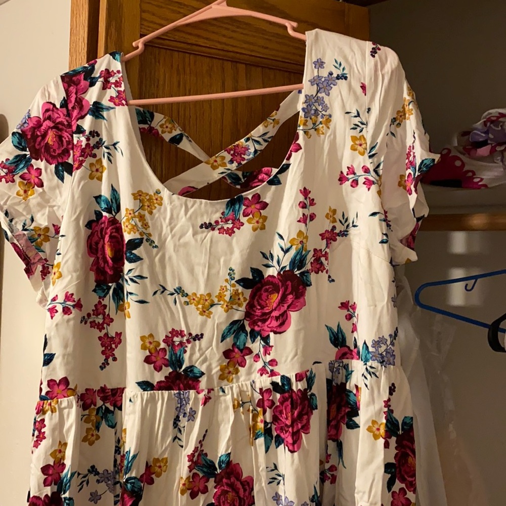 White floral torrid dress